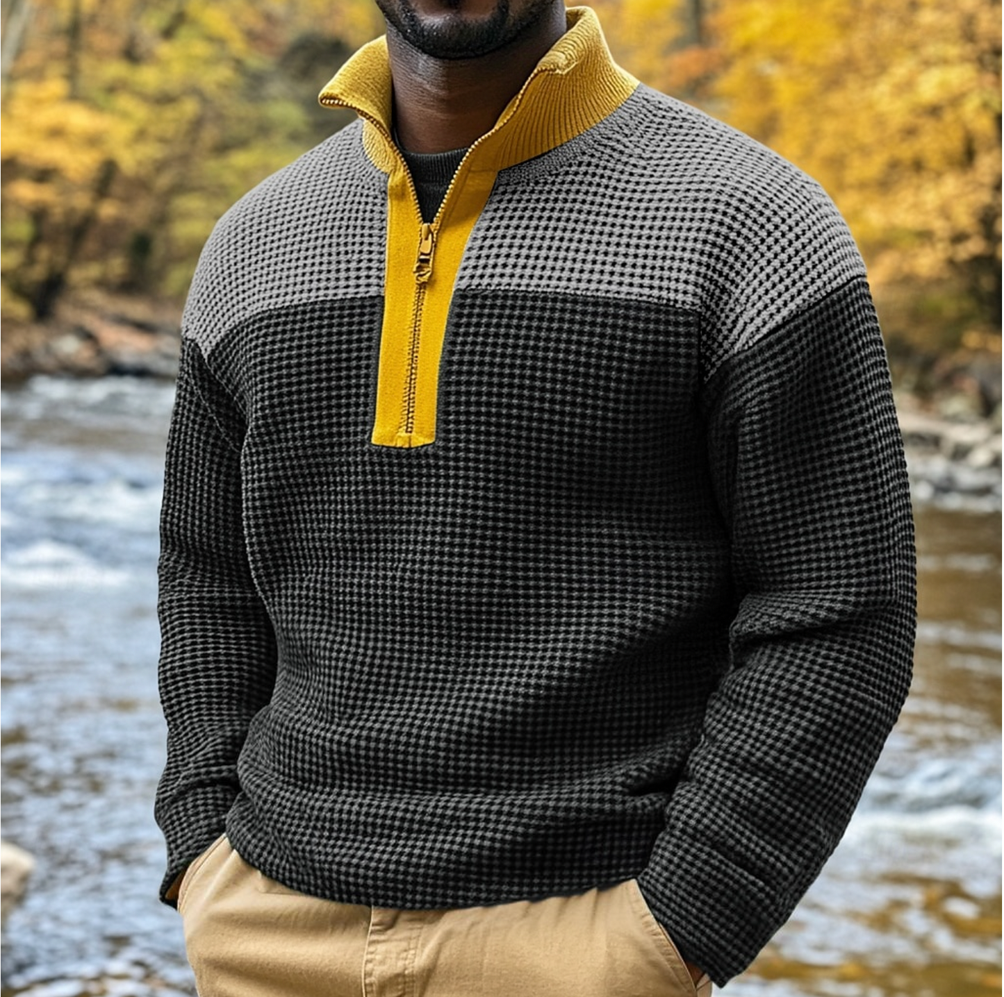 Casual ronde hals sweater voor heren – Cornelius