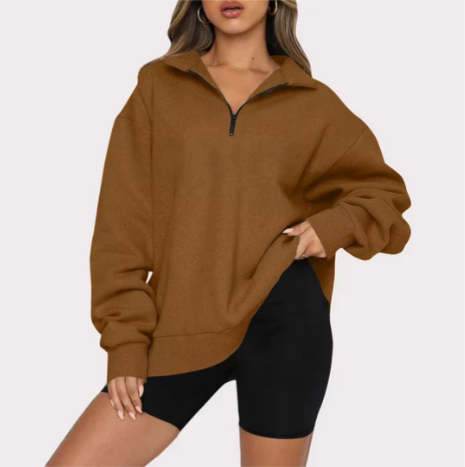 Charlotte – Dames Sweatshirt met Kraag