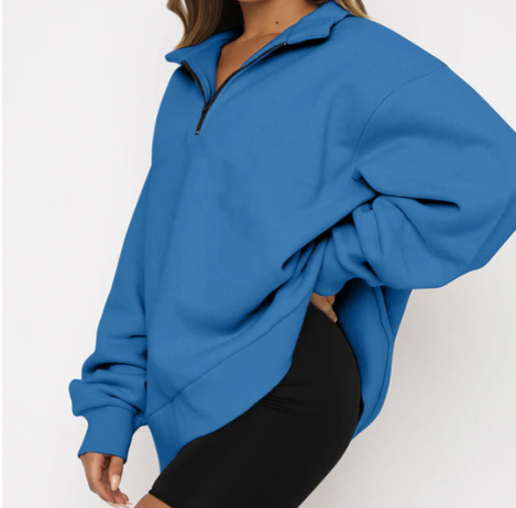 Charlotte – Dames Sweatshirt met Kraag