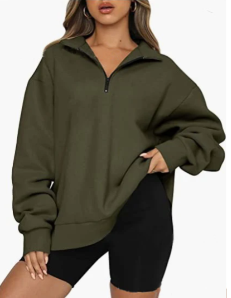 Charlotte – Dames Sweatshirt met Kraag