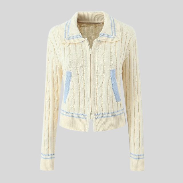 Elise Knitted Bomber Jacket