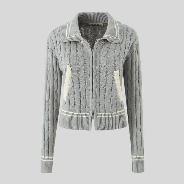 Elise Knitted Bomber Jacket
