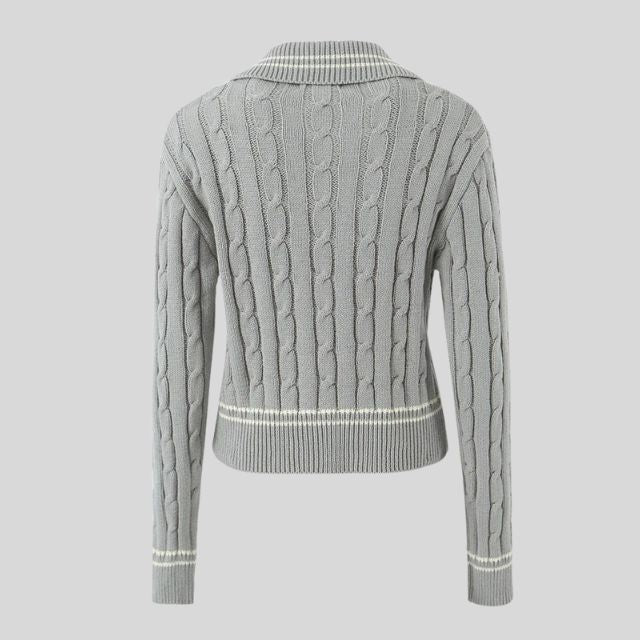 Elise Knitted Bomber Jacket