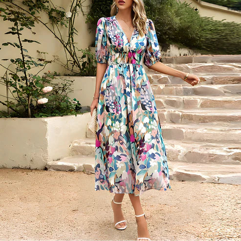Isla – Elegant MIDI-jurk voor Dames