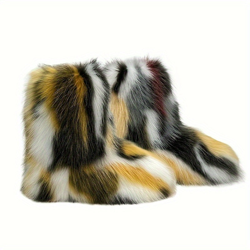 SnowLuxe - Warme Kunstbontlaarzen voor Dames