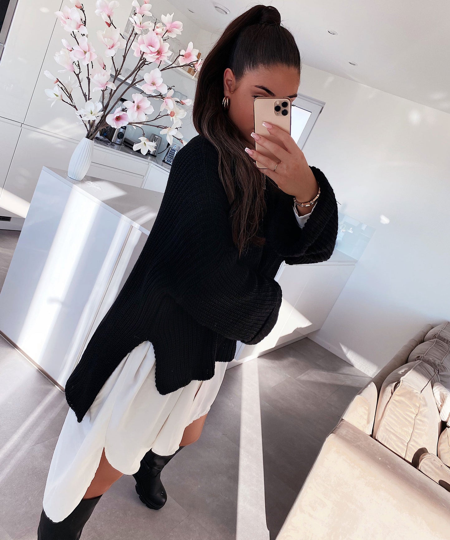 Noir Elsa – Korte Zwarte Blouse