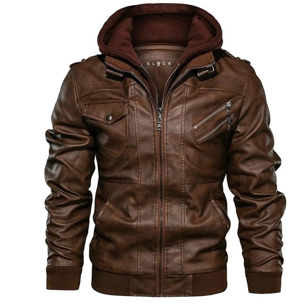 Leren herenjas modern en warm design – Bram