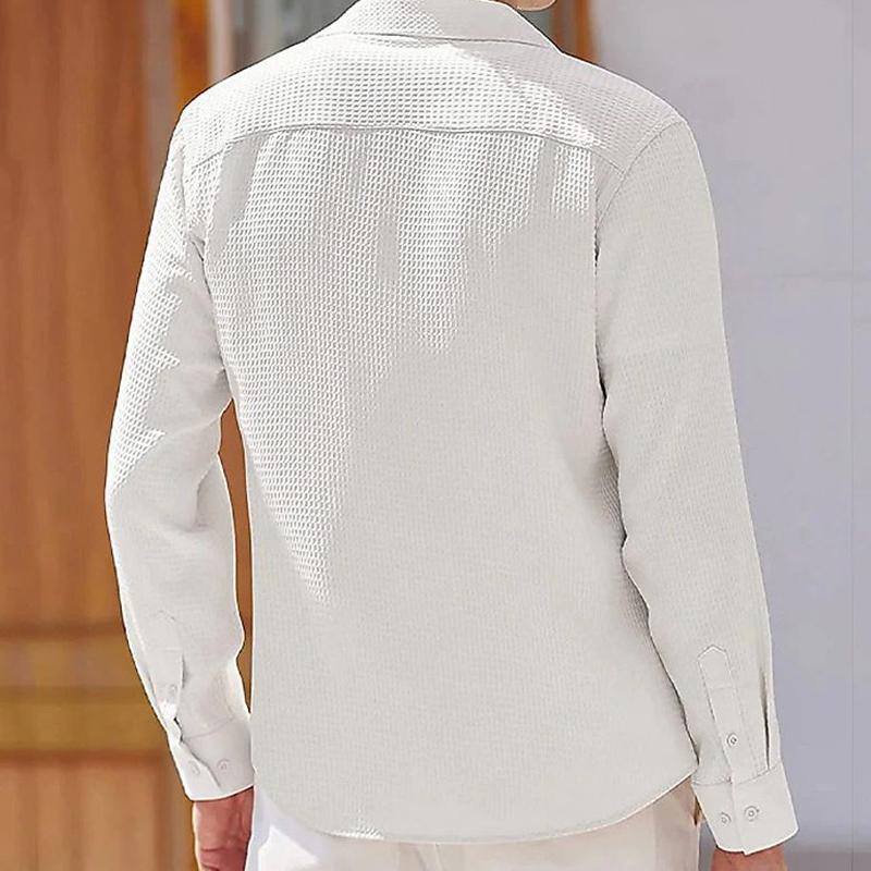 Casual Longsleeve Wafelshirt voor Mannen - Ryan