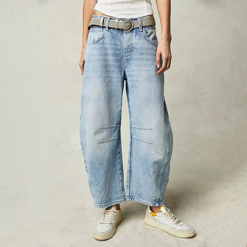 Comfortabele Jeans met Wijde Pijpen voor Vrouwen