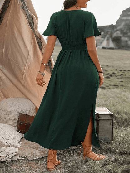 Chique Plus Size Midi Jurk
