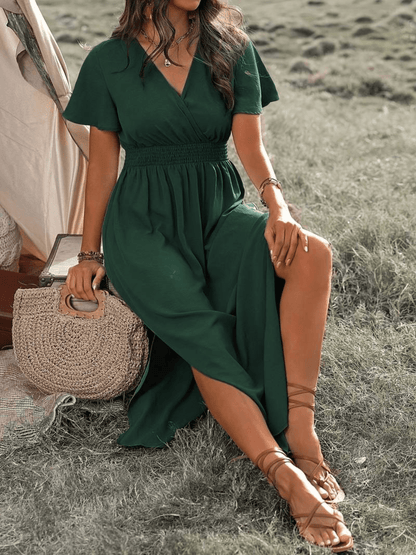 Chique Plus Size Midi Jurk