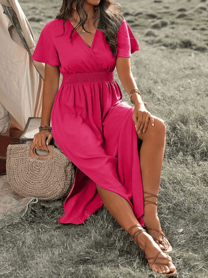 Chique Plus Size Midi Jurk