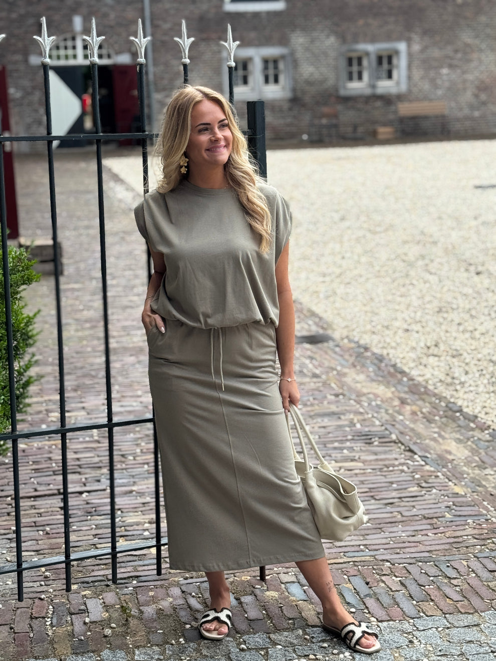 Casual maxi jurk zonder mouwen perfect voor dagelijks gebruik