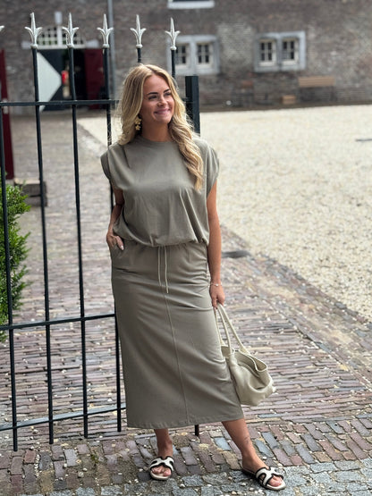 Casual maxi jurk zonder mouwen perfect voor dagelijks gebruik
