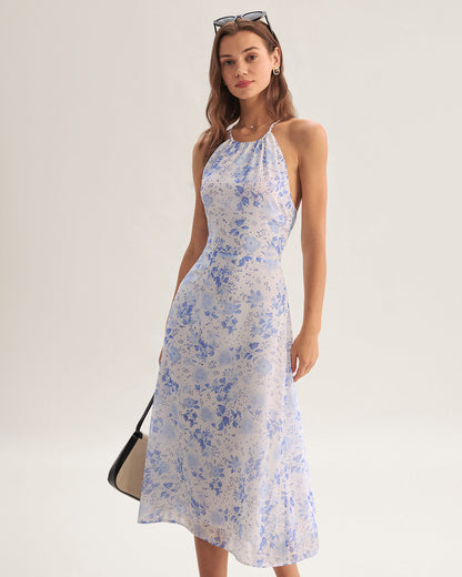 Halterjurk met bloemenpatroon perfect voor zomerse momenten