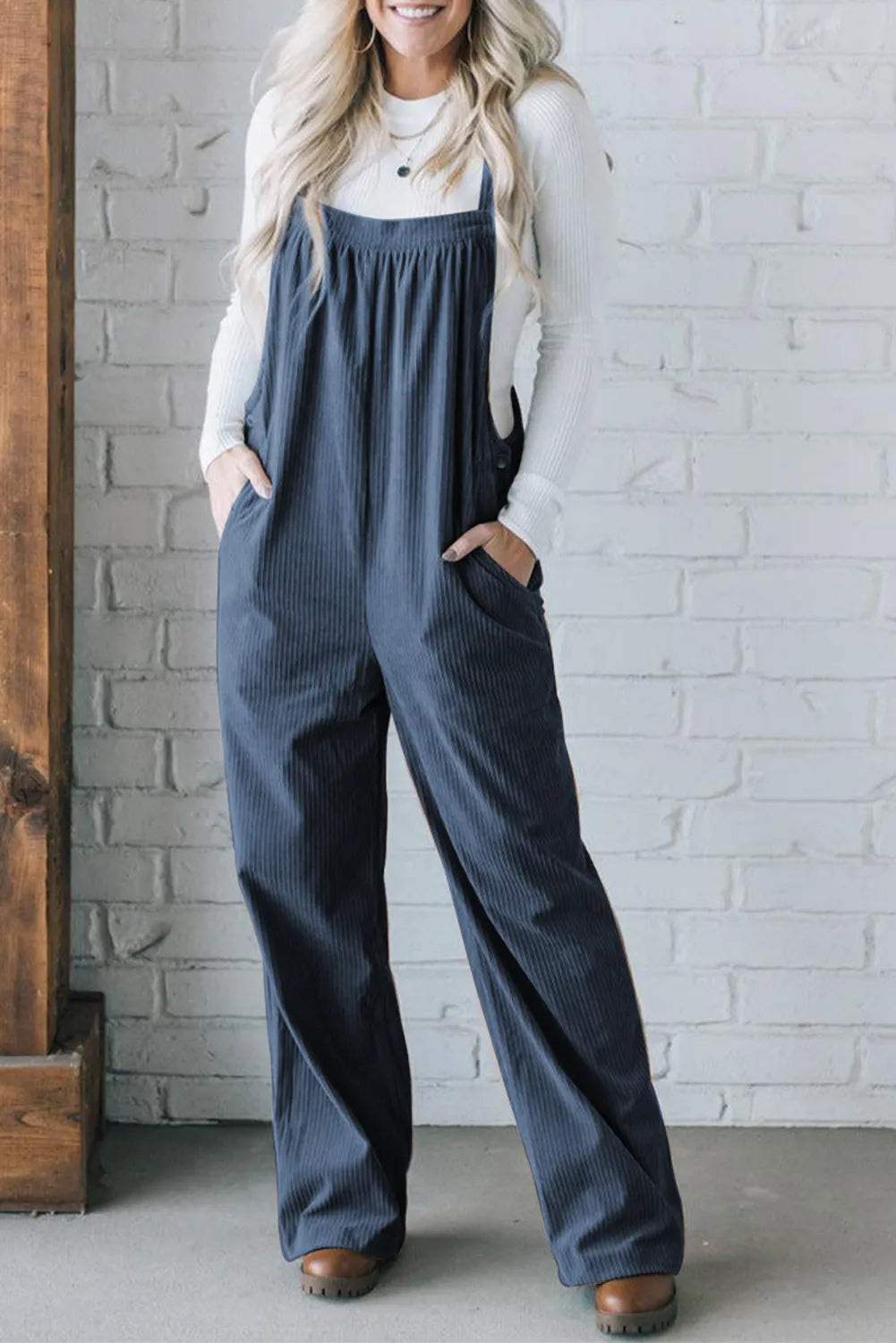 Trendy Ribfluwelen Jumpsuit voor Herfst en Winter – Lisa