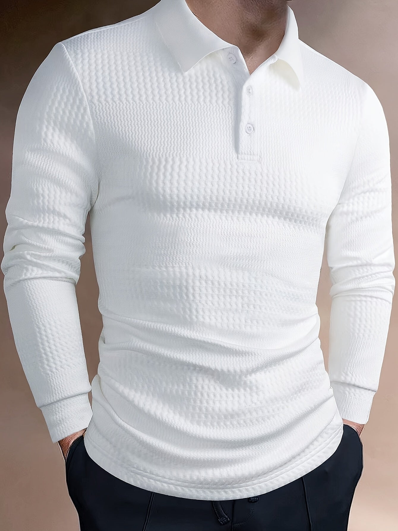 Jacquard Polo T-shirt met Korte Mouwen – Tom