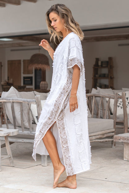 Zomerse maxi kaftan met luchtig ontwerp en eigentijdse stijl
