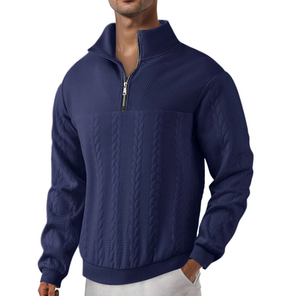 RAFAEL | VINTAGE SWEATER MET RITSSLUITING