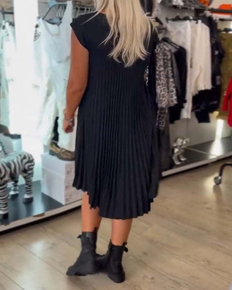 Elegante geplisseerde jurk