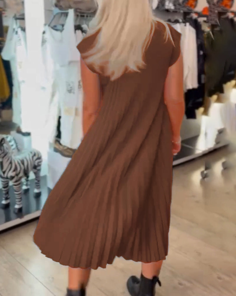 Elegante geplisseerde jurk