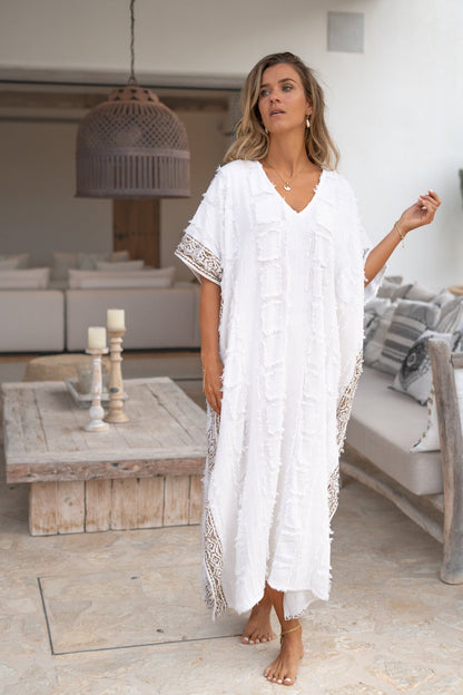 Zomerse maxi kaftan met luchtig ontwerp en eigentijdse stijl
