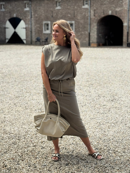 Casual maxi jurk zonder mouwen perfect voor dagelijks gebruik