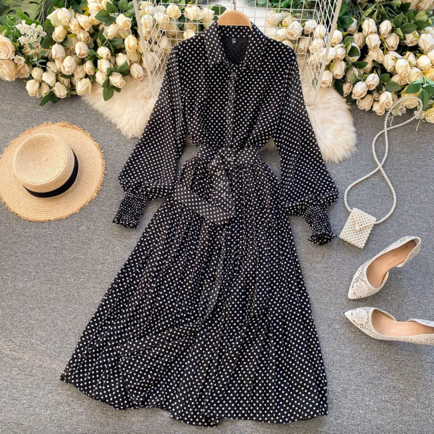 Stylisch Chiffon Lentejurk met Tijdloze Elegantie