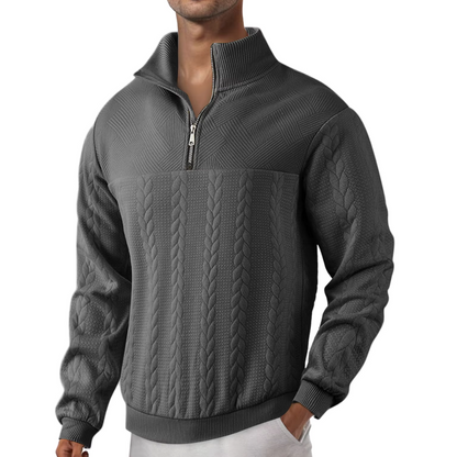 RAFAEL | VINTAGE SWEATER MET RITSSLUITING