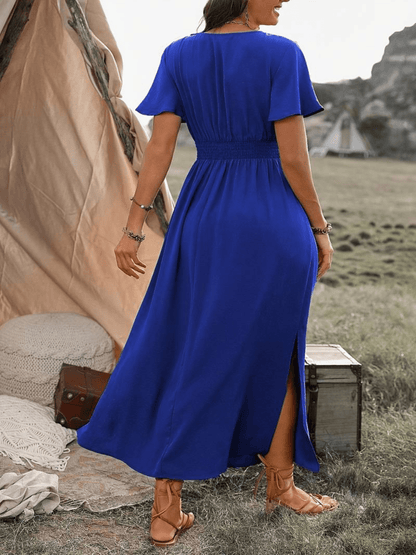 Chique Plus Size Midi Jurk