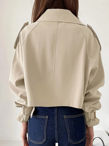 Maëlle – Elegante Dubbelrijige Trenchcoat voor Dames