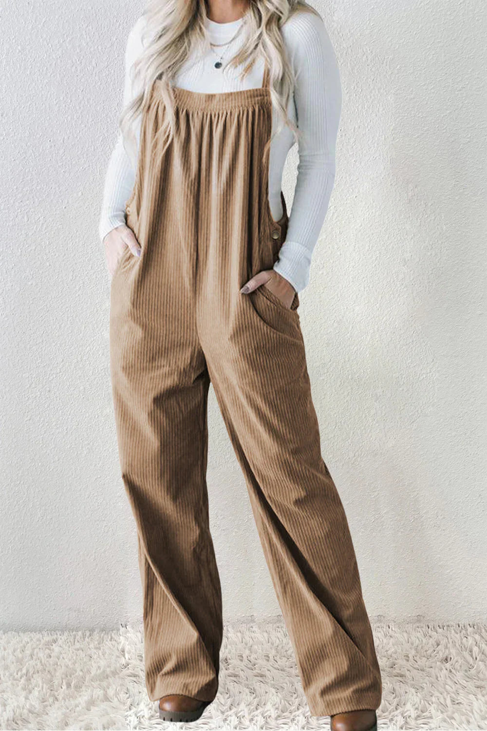Trendy Ribfluwelen Jumpsuit voor Herfst en Winter – Lisa