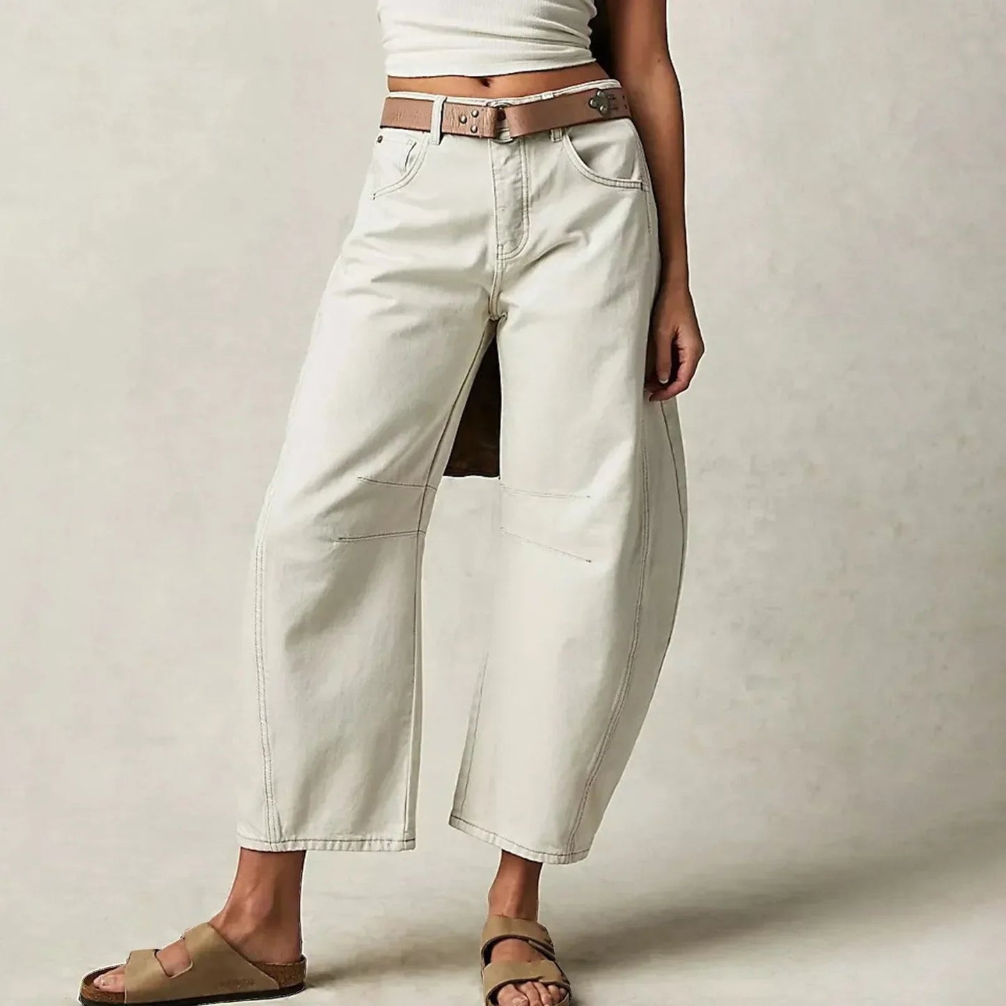 Comfortabele Jeans met Wijde Pijpen voor Vrouwen