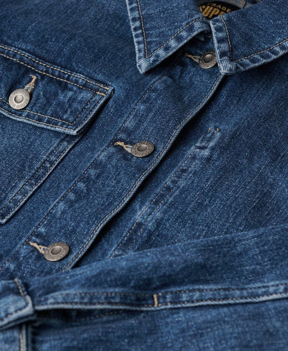 Denim chore jacket met relaxte pasvorm en zakken – Lisa