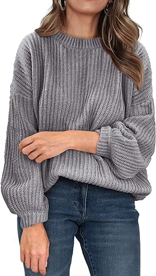 Lila Ribbed V-Neck Sweater