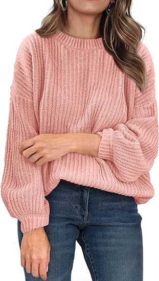 Lila Ribbed V-Neck Sweater