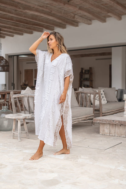 Zomerse maxi kaftan met luchtig ontwerp en eigentijdse stijl