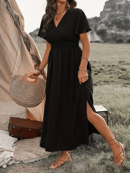 Chique Plus Size Midi Jurk