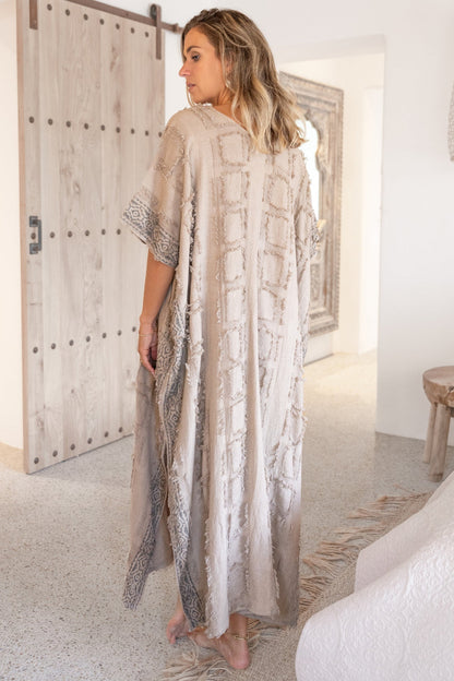 Zomerse maxi kaftan met luchtig ontwerp en eigentijdse stijl
