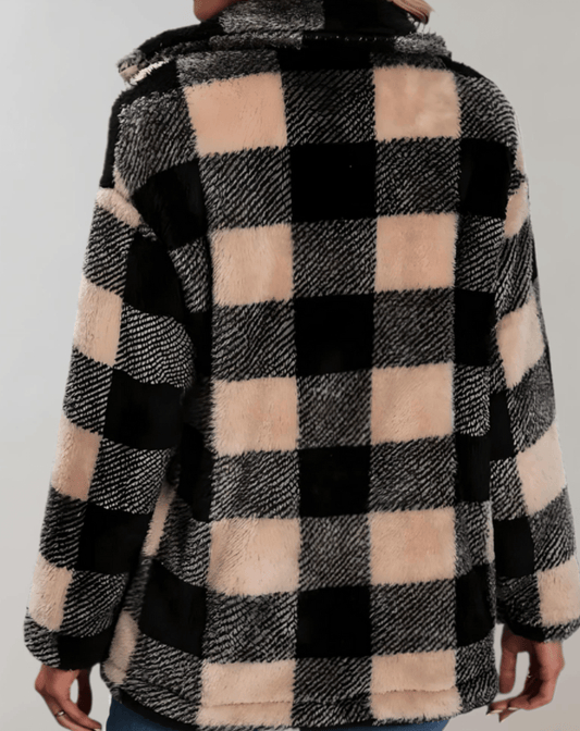 Ella Checkered Fleece Jacket