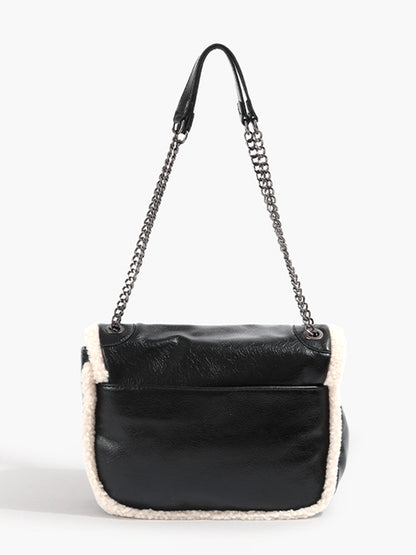 Elara Textured Flap Bag