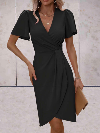 GraceWrap – Klassieke Wikkeljurk met Elegante V-Halslijn