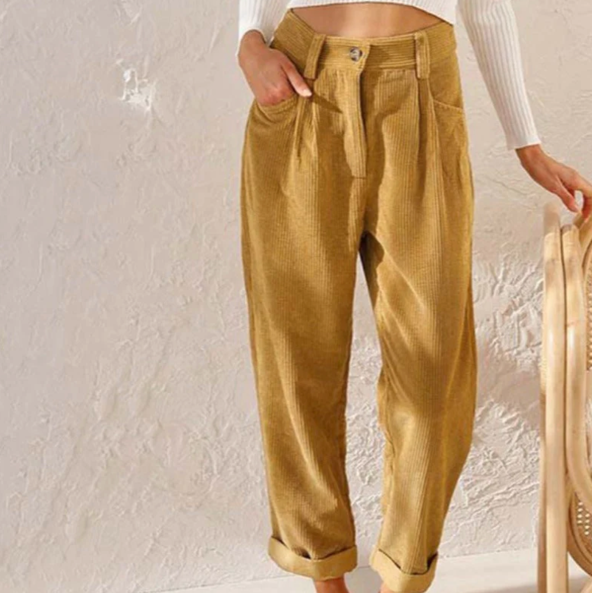Sofia – Relaxte Corduroy Broek