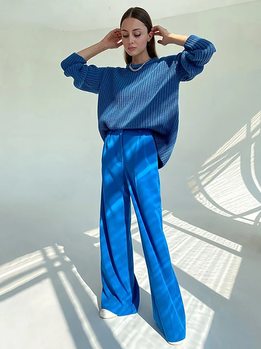 Evi – Stijlvolle Broek met Wijde Pijpen