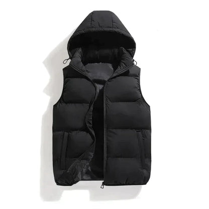 Bodywarmer met afneembare kap