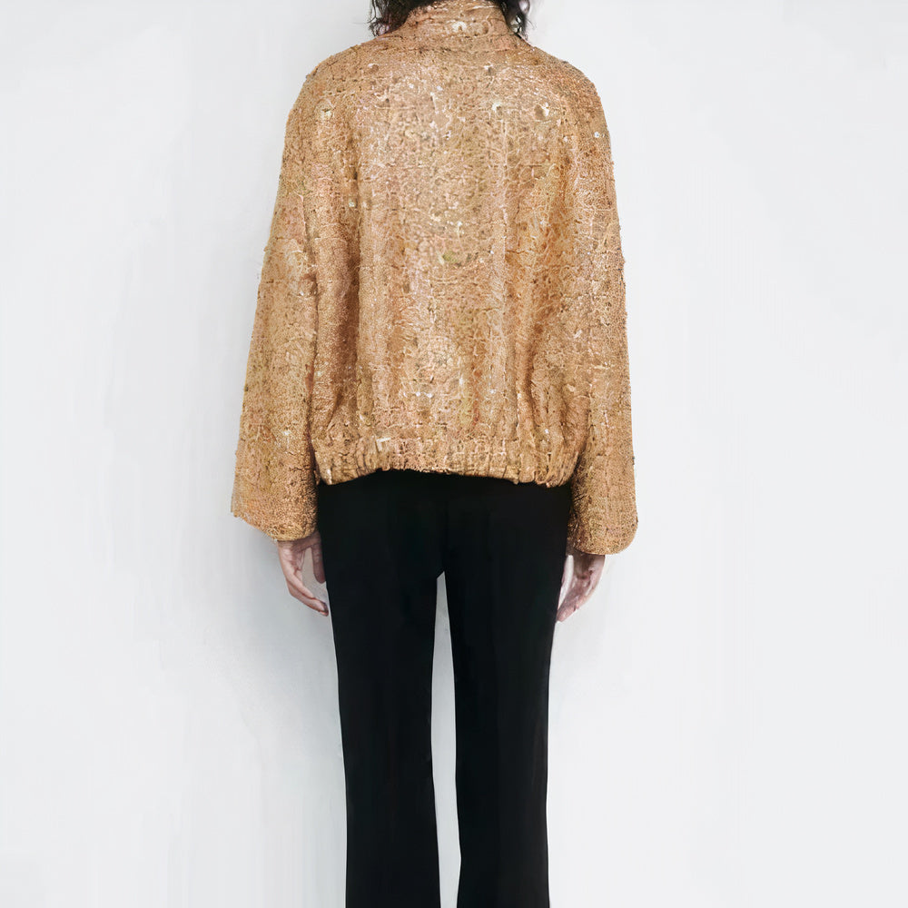 Zara - Oversized Jacke met Pailletten voor Dames