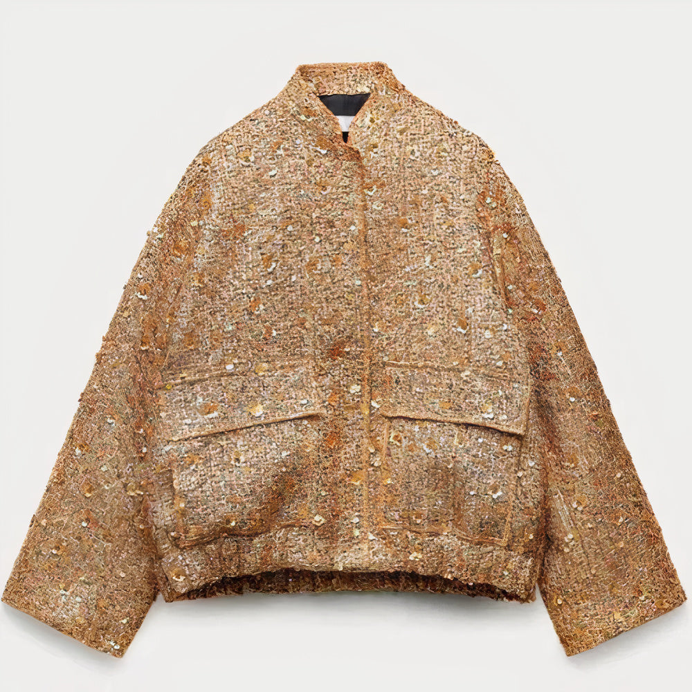 Zara - Oversized Jacke met Pailletten voor Dames