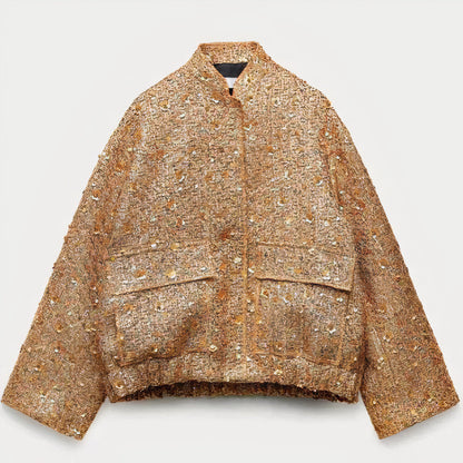 Zara - Oversized Jacke met Pailletten voor Dames