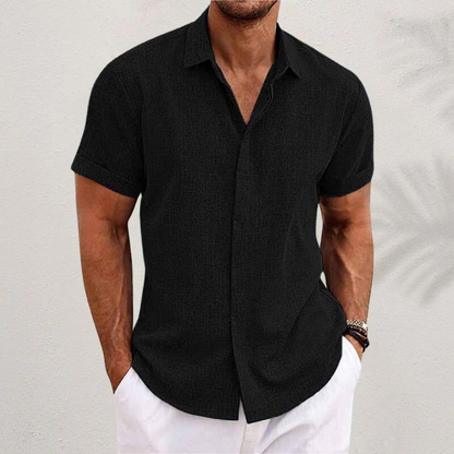 Linnen Korte Mouw Strandshirt voor de Zomer - Luke