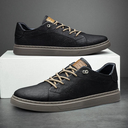 StreetEase Leren Sneakers - Comfortabel & Ademend - Voor Dagelijks Gebruik